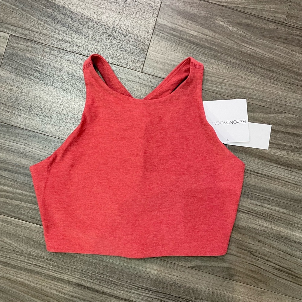 Beyond Yoga Faded Rose Heather Tank Top